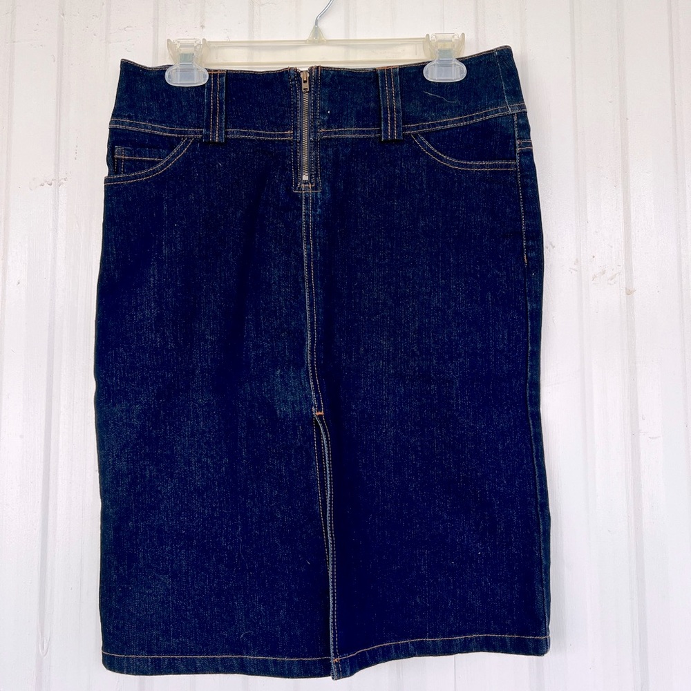 Denim Pencil Skirt
